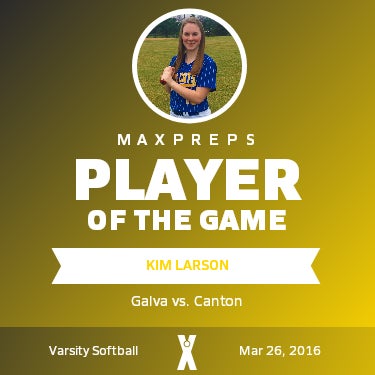 #13 Kim Larson Player of the Game badge
