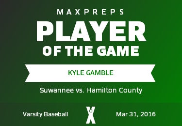 #12 Kyle Gamble Player of the Game badge