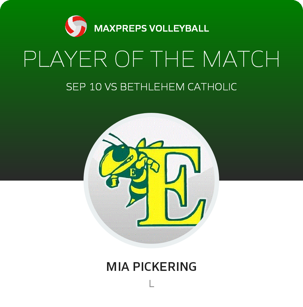 #2 Mia Pickering Player of the Game badge