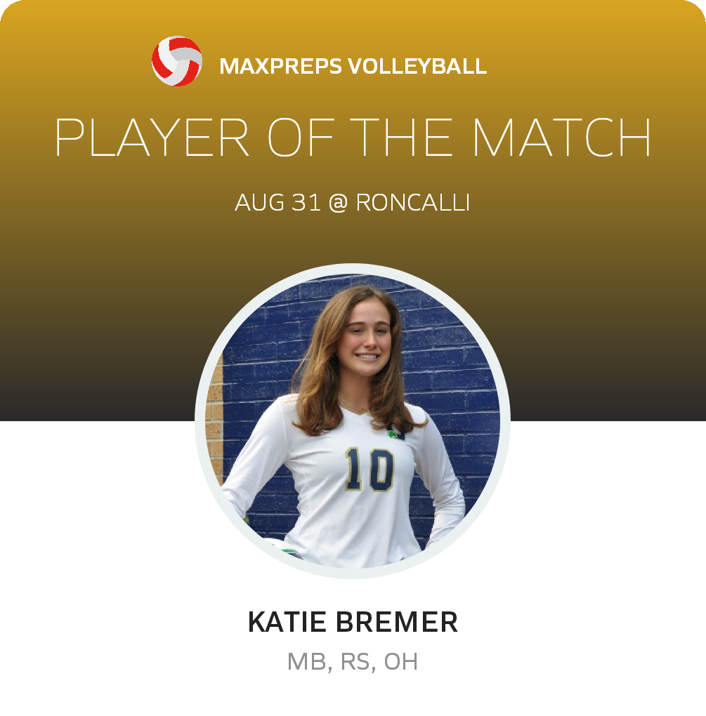#10 Katie Bremer Player of the Game badge