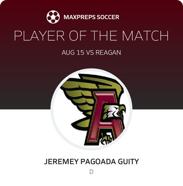 J. Pagoada Guity Player of the Game badge