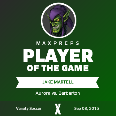 #17 Jake Martell Player of the Game badge