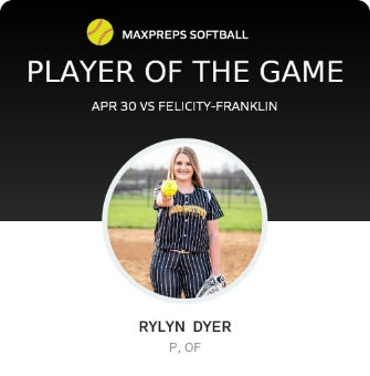 #24 Rylyn Dyer Player of the Game badge