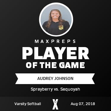 #12 Audrey Johnson Player of the Game badge
