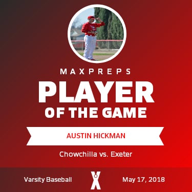 #15 Austin Hickman Player of the Game badge