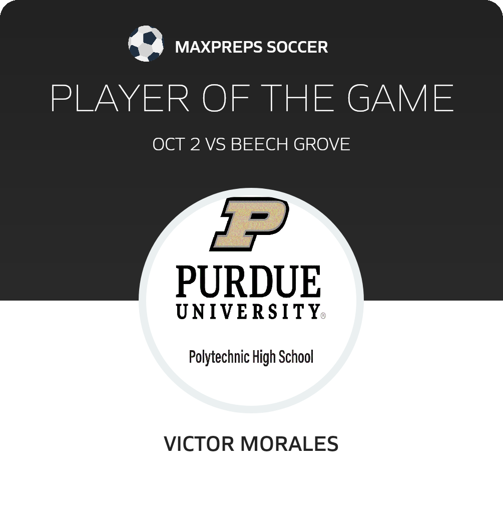 #10 Victor Morales Player of the Game badge