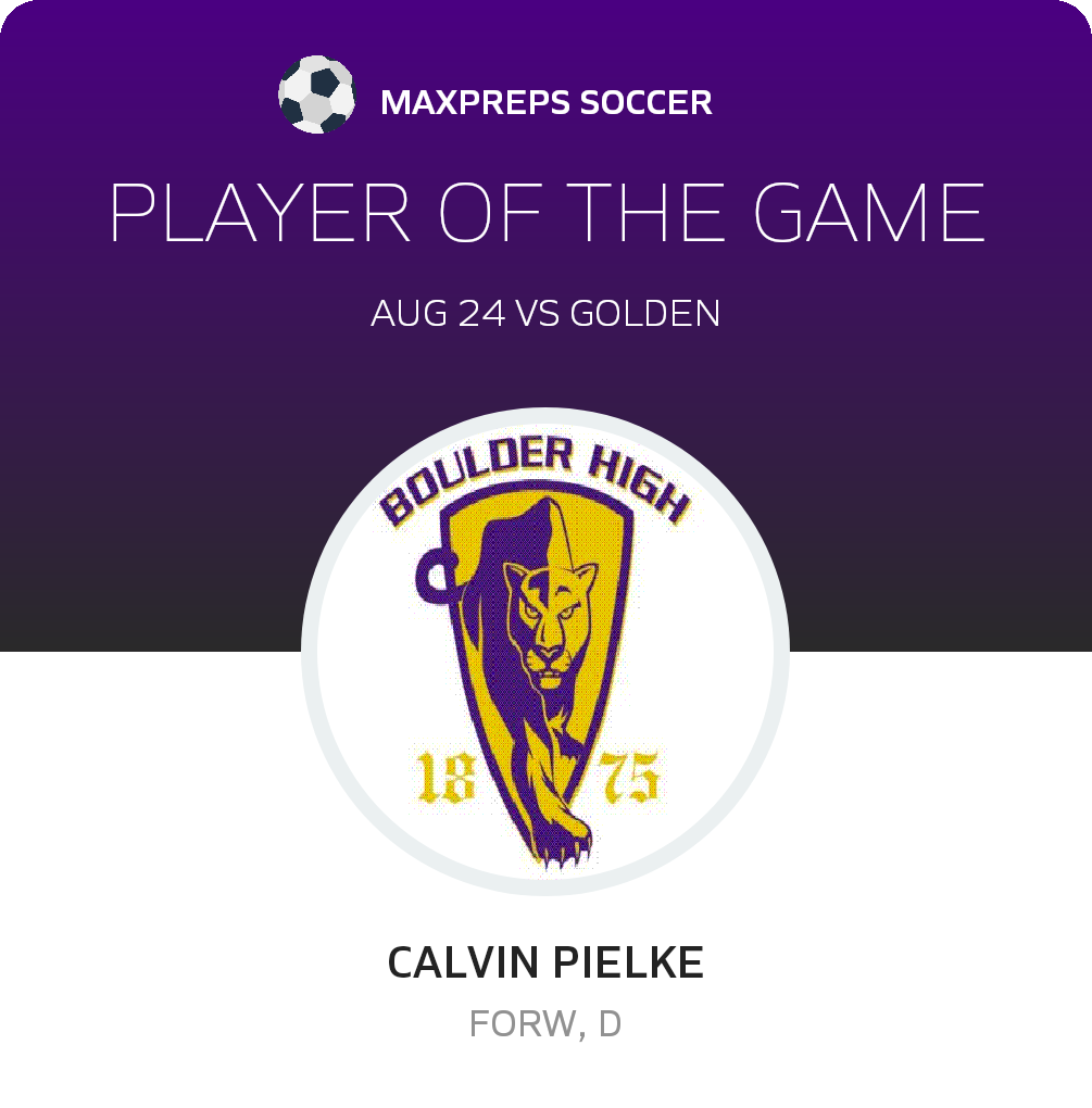 #7 Calvin Pielke Player of the Game badge