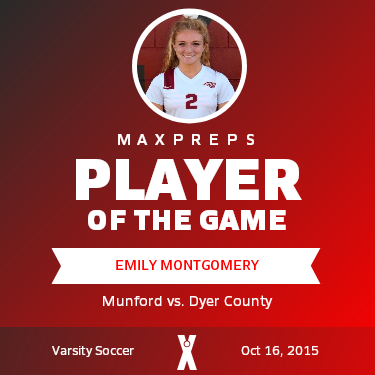 #2 Emily Montgomery Player of the Game badge