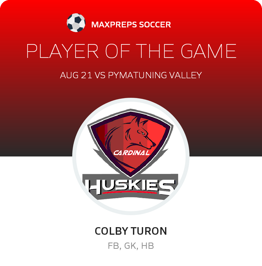 #13 Colby Turon Player of the Game badge