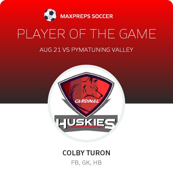 #13 Colby Turon Player of the Game badge