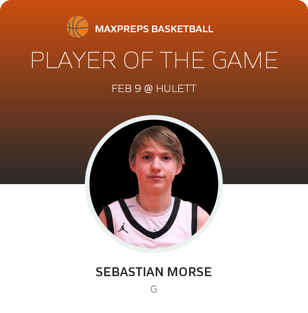 #2 Sebastian Morse Player of the Game badge
