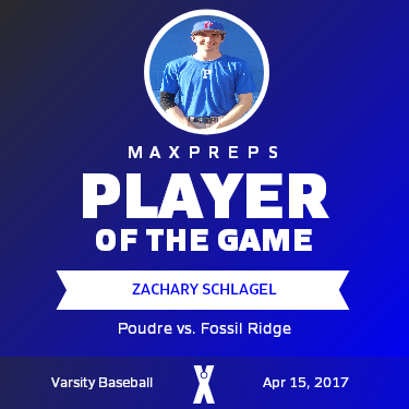 #13 Zachary Schlagel Player of the Game badge