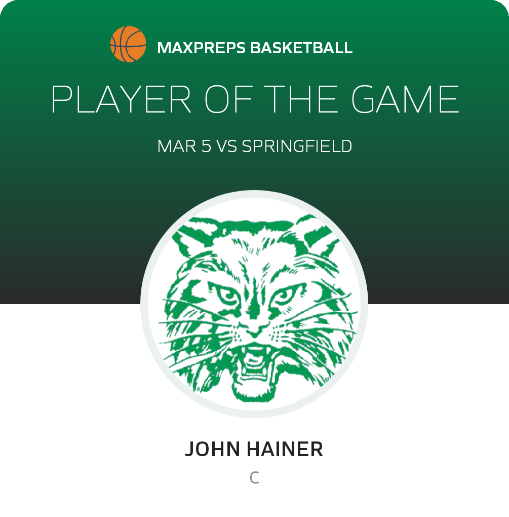 #42 John Hainer Player of the Game badge