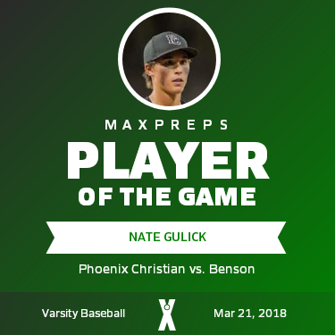 #45 Nate Gulick Player of the Game badge