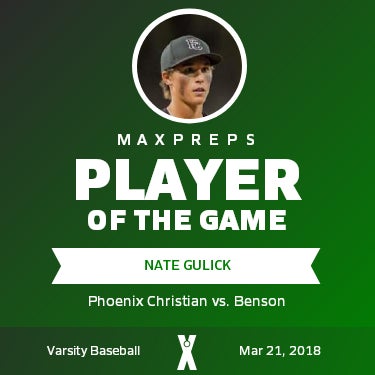 #45 Nate Gulick Player of the Game badge