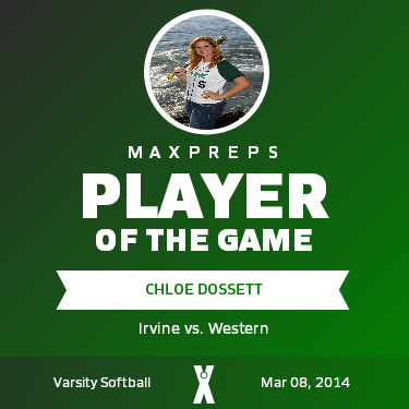 #5 Chloe Dossett Player of the Game badge