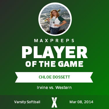 #5 Chloe Dossett Player of the Game badge