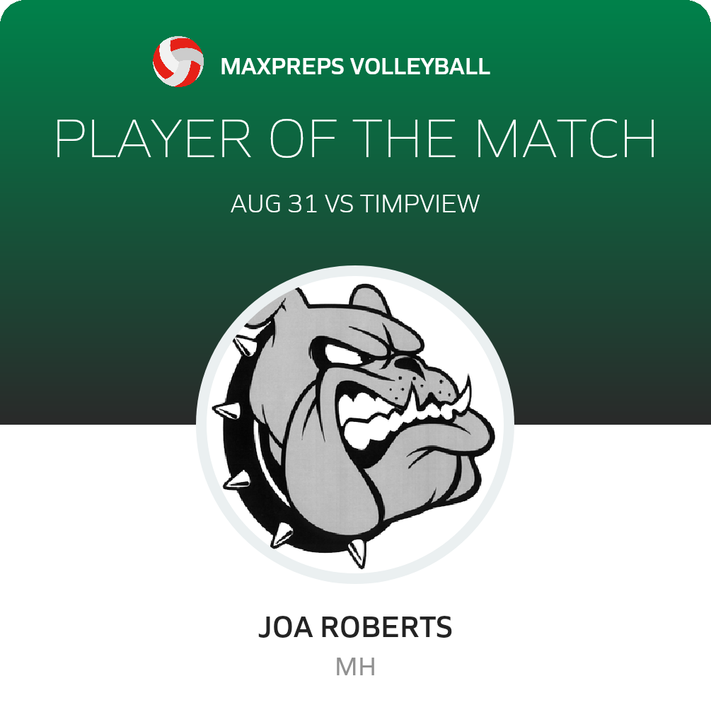 #35 Joa Roberts Player of the Game badge