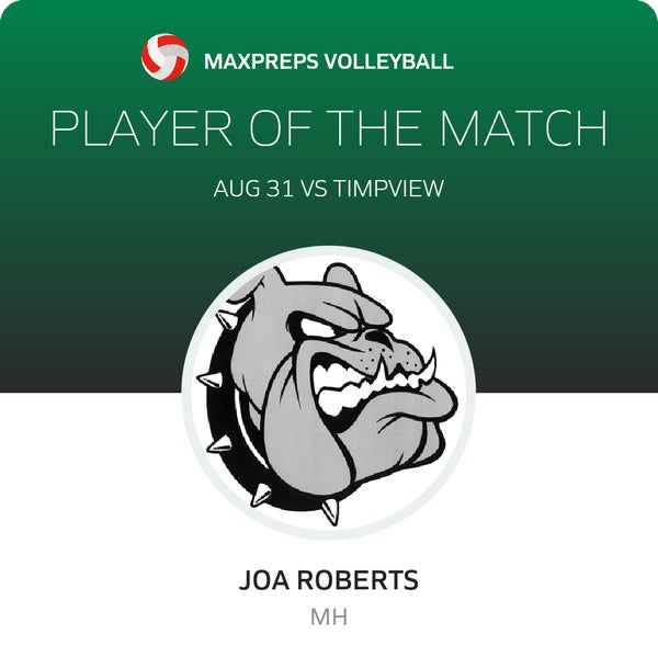 #35 Joa Roberts Player of the Game badge