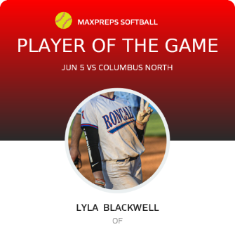 #2 Lyla  Blackwell Player of the Game badge