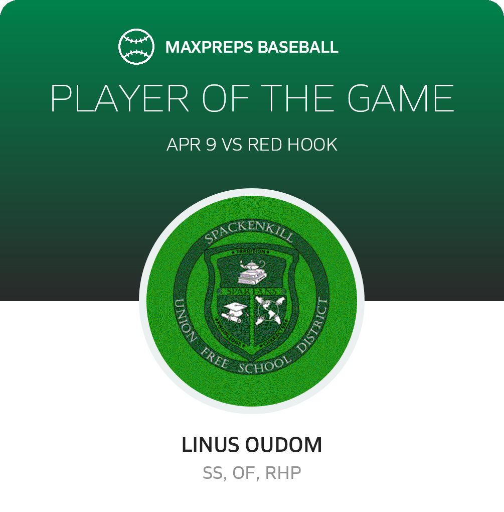 #17 Linus Oudom Player of the Game badge