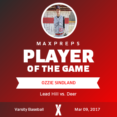 #23 Ozzie Sindland Player of the Game badge
