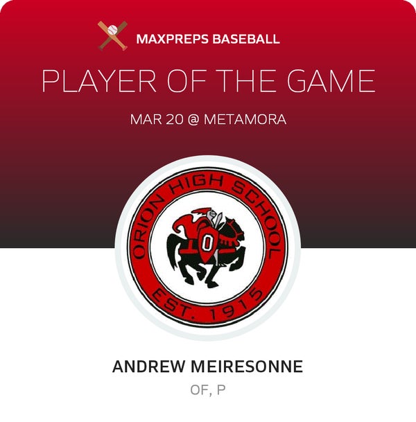 #18 Andrew Meiresonne Player of the Game badge