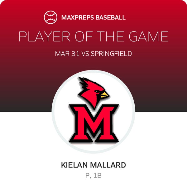 #23 Kielan Mallard Player of the Game badge