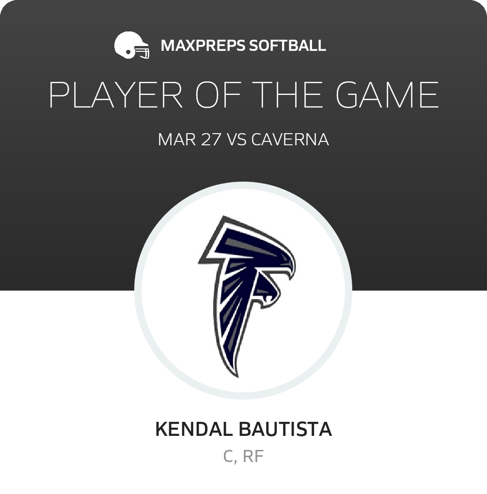 #9 Kendal Bautista Player of the Game badge