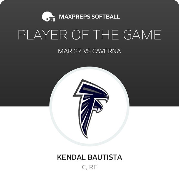 #9 Kendal Bautista Player of the Game badge