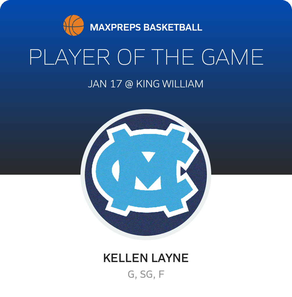 #23 Kellen Layne Player of the Game badge