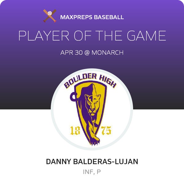 #9 D. Balderas-lujan Player of the Game badge