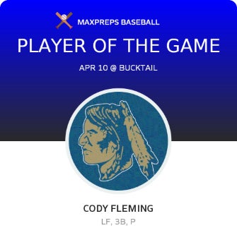 #24 Cody Fleming Player of the Game badge