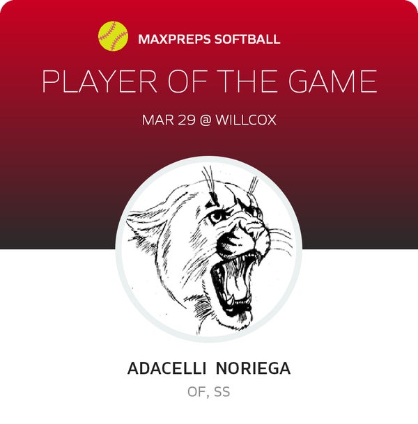 #8 Adacelli Noriega Player of the Game badge