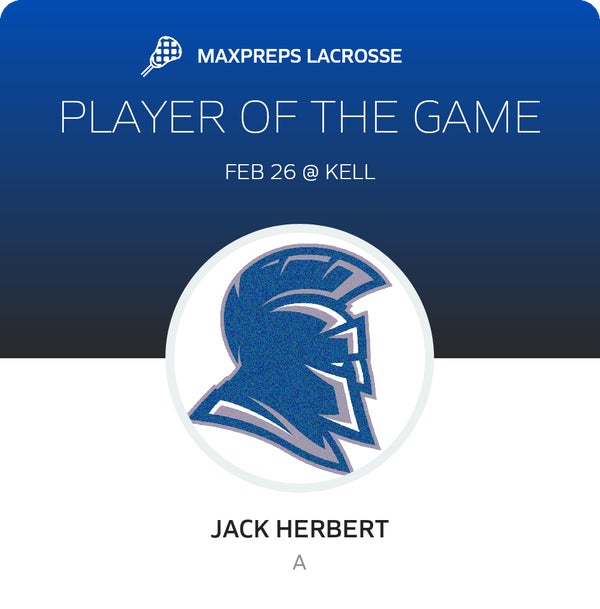 #7 Jack Herbert Player of the Game badge