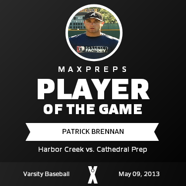 #13 Patrick Brennan Player of the Game badge