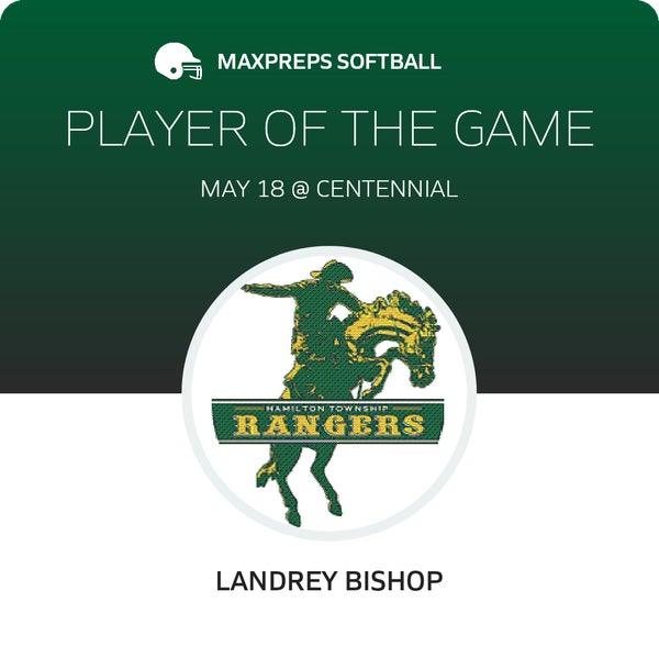 #5 Landrey Bishop Player of the Game badge