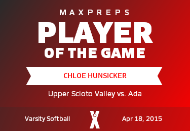 #30 Chloe Hunsicker Player of the Game badge