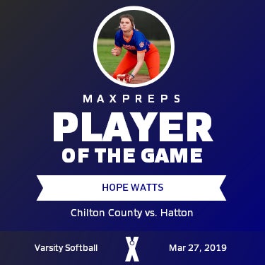 #5 HOPE WATTS Player of the Game badge
