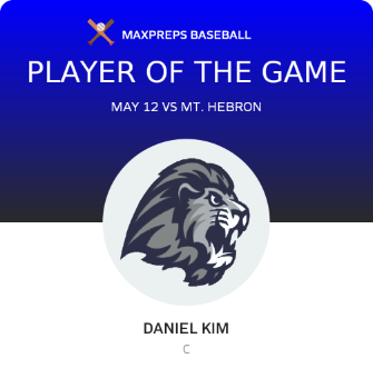 #40 Daniel Kim Player of the Game badge