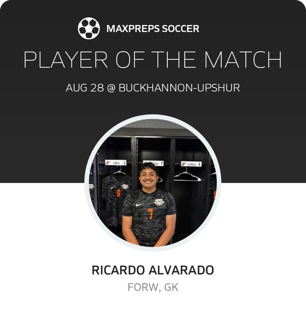 Ricardo Alvarado, Martinsburg Man of the Match