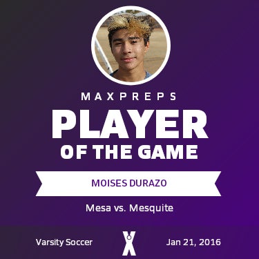#16 Moises Durazo Player of the Game badge