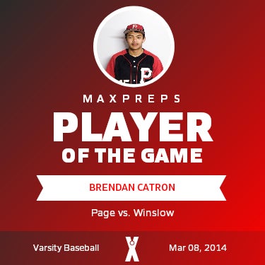 #15 Brendan Catron Player of the Game badge