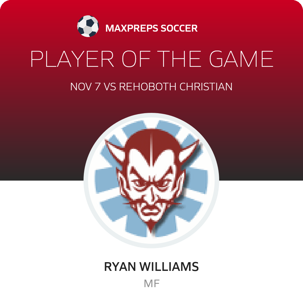 #14 Ryan Williams Player of the Game badge