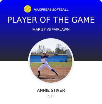 #4 Annie Stiver Player of the Game badge