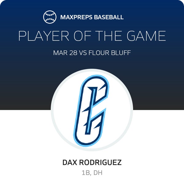 #2 Dax Rodriguez Player of the Game badge