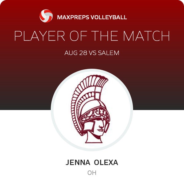 #5 Jenna Olexa Player of the Game badge