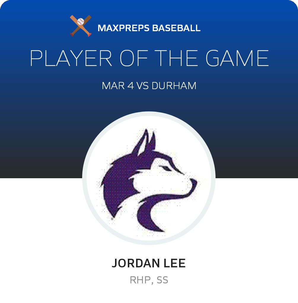 #7 Jordan Lee Player of the Game badge
