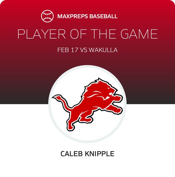 #10 Caleb Knipple Player of the Game badge