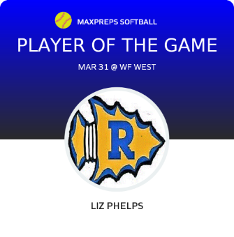 #18 Liz Phelps Player of the Game badge